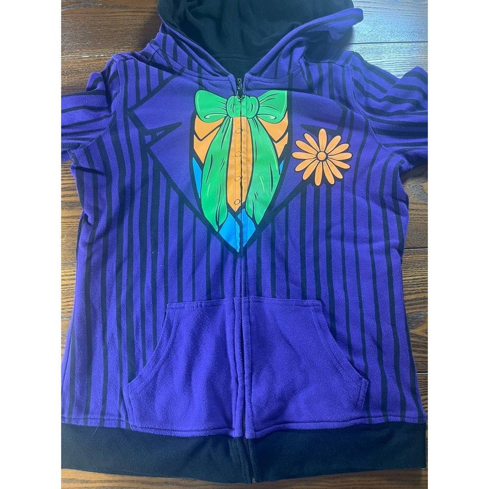 Harley Quinn / Joker DC Comics Batman 2 IN 1 REVERSIBLE Small Costume Hoodie